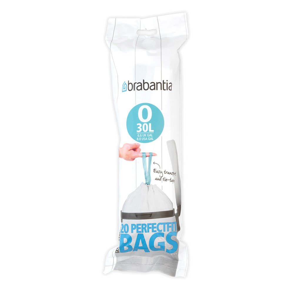 Worki na śmieci PerfectFit Bags, rozmiar O, 30 l, 20 sztuk