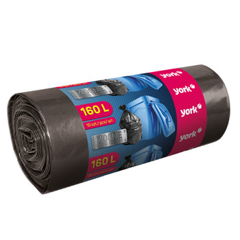 Worki na śmieci YORK Mocne, 160 l, 10 sztuk - York
