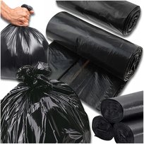 Worki Na Śmieci Z 1 Rolką Czarne 60L Klasyczne Wytrzymałe Worki Na Śmieci Z 1 Rolką