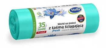 Worki na śmieci z taśmą 35L 15szt zapach fresh - Stella