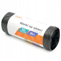 Worki Na Śmiecie 35L 50Szt Mocne Czarne