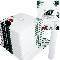 Worki Próżniowe na Ubrania Pościel Zestaw Duże Wytrzymałe 14szt. + Pompka