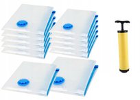 Worki Próżniowe Ubrania Pościel Torby, Zestaw 12 Sztuk , 4 Rozmiary Pompka