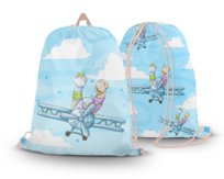 Worko-plecak dinozaury latające samolotem