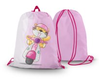 Worko-plecak tygryska na skuterze