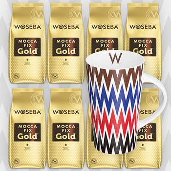 Woseba Mocca Fix 1kg kawa ziarnista zestaw 8 szt - Woseba