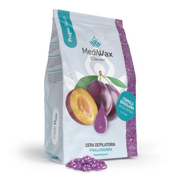 Wosk do depilacji w dropsach Clavier MediWax Fresh Plum 500g - Clavier