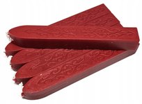 Wosk do lakowania zaproszeń kopert CZERWONY 5szt