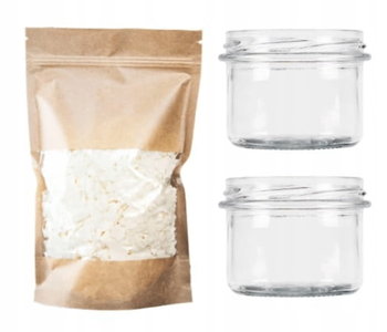 Wosk Sojowy 1Kg + 2X Słoik Zestaw Do Świec - ZoZoBlask