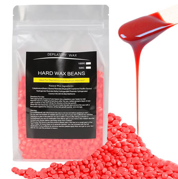 Wosk Twardy Do Depilacji W Dropsach Dropsy Do Podgrzewacza, Czerwony, 500g - TradeBaazar