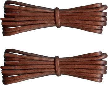 WOSKOWANE Sznurówki BRĄZOWE Sznurowadła 120 cm GRUBE 0,5 Okrągłe 5mm G15-99 - Inna marka