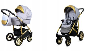 Wózek 2w1 dziecięcy spacerówka BabyLux GoldLux ALU - BabyLux