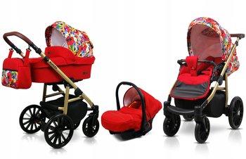 Wózek 3w1 dziecięcy spacerówka BabyLux ASPERO ALU - BabyLux