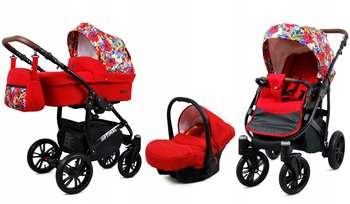 Wózek 3w1 dziecięcy spacerówka BabyLux OPTIMAL ALU - BabyLux