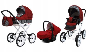 Wózek 3w1 dziecięcy spacerówka BabyLux Rosso - BabyLux