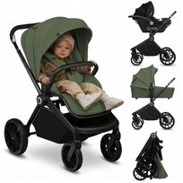 WÓZEK 3w1 WIELOFUNKCYJNY GONDOLA SPACERÓWKA FOTELIK I-SIZE LIONELO MIKA