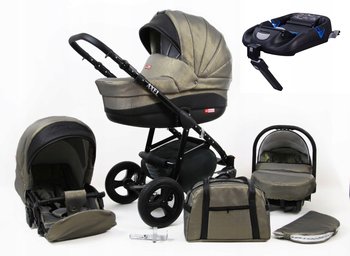 Wózek 4w1 dziecięcy BabyLux AXEL ALU + baza ISOFIX - BabyLux