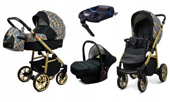 Wózek 4w1 dziecięcy BabyLux ColorLux + baza Isofix - BabyLux