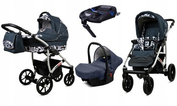 Wózek 4w1 dziecięcy BabyLux Largo + baza ISOFIX - BabyLux