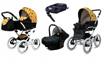 Wózek 4w1 dziecięcy babylux margaret + baza isofix - BabyLux