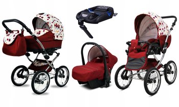 Wózek 4w1 dziecięcy babylux margaret + baza isofix - BabyLux