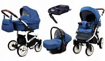 Wózek 4w1 dziecięcy BabyLux Optimal + baza Isofix - BabyLux