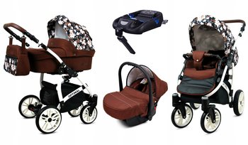 Wózek 4w1 dziecięcy BabyLux Optimal + baza Isofix - BabyLux