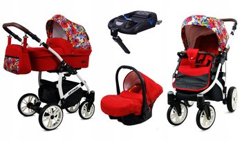 Wózek 4w1 dziecięcy BabyLux Optimal + baza Isofix - BabyLux