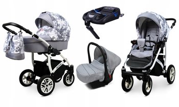 Wózek 4w1 dziecięcy BabyLux Queen + baza Isofix - BabyLux