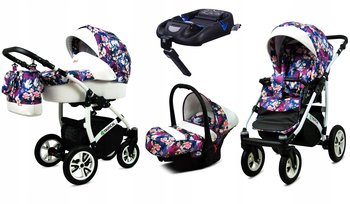 Wózek 4w1 dziecięcy BabyLux Tropical + baza Isofix - BabyLux