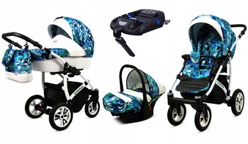 Wózek 4w1 dziecięcy BabyLux Tropical + baza Isofix - BabyLux