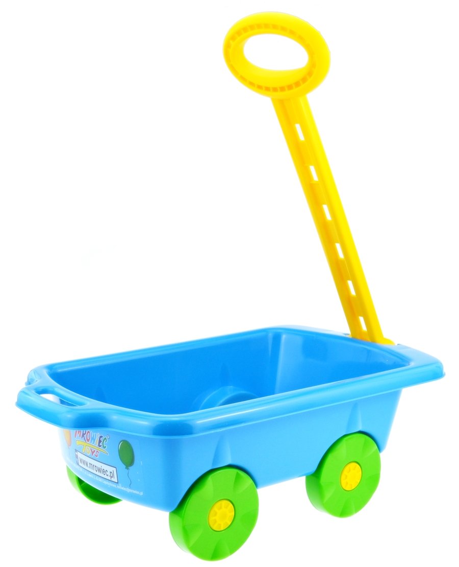 Фото - Іграшка для пісочниці Wózek do piasku z rączką do ciągnięcia taczka Niebieski Produkt PL