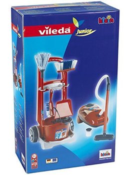 Wózek do sprzątania dla dzieci z odkurzaczem kuleczki dźwięk Vileda Klein  Duży zestaw - Klein