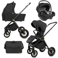 Wózek dziecięcy 3w1 BabyLux ROSSO spacerówka gondola fotelik samochodowy