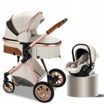 WÓZEK DZIECIĘCY 3w1 FOTELIK SPACERÓWKA GONDOLA LEKKI WIELOFUNKCYJNY