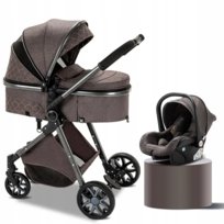 Wózek Dziecięcy 3W1 Fotelik Spacerówka Gondola Lekki Wielofunkcyjny