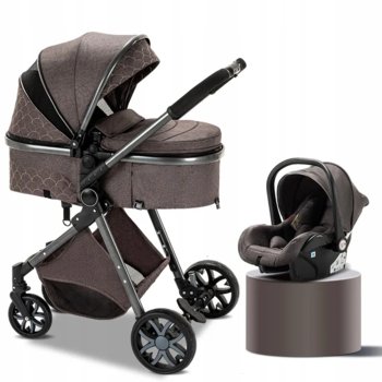 Wózek Dziecięcy 3W1 Fotelik Spacerówka Gondola Lekki Wielofunkcyjny - YAZOCO