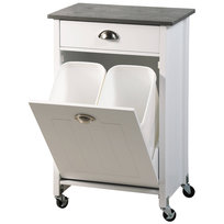 Wózek kuchenny z koszem na śmieci, 50 x 37 x 79 cm