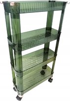 Wózek na kółkach 4-poziomowy kompaktowy organizer kuchnia łazienka biuro