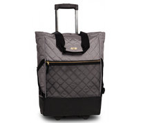 Wózek na zakupy damski grafitowy elegancki