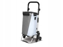 Wózek na zakupy na kółkach TOPMOVE szary poliester