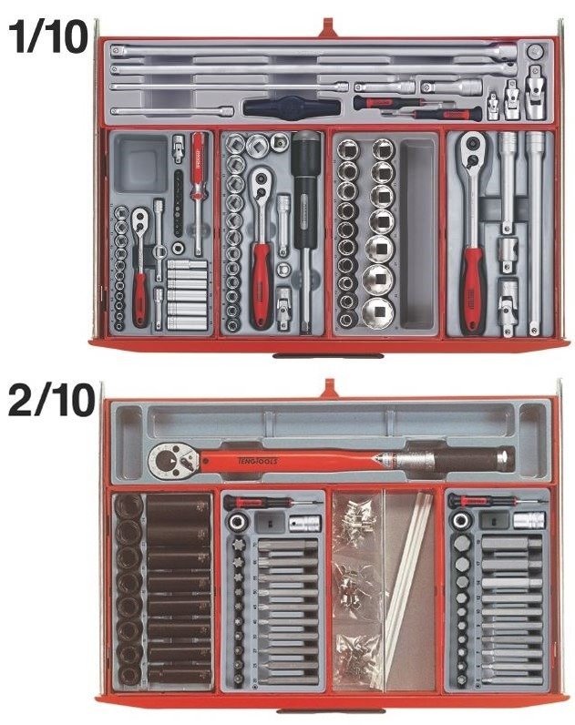 Zdjęcia - Organizacja i przechowywanie narzędzi Teng Tools Wózek narzędziowy 715 elementów MEGA MASTER Tengtools TCMM715N 