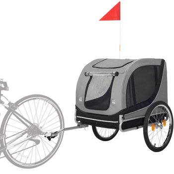Wózek rowerowy dla psa, 40 kg przyczepka rowerowy, transporter do przewozu zwierząt - Springos