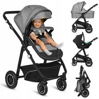 WÓZEK SPACEROWY 3w1 Lionelo BIANKA Spacerówka Gondola Fotelik Samochodowy 