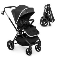 WÓZEK SPACEROWY Kidnort Do 22KG SPACERÓWKA AKCESORIA REGULOWANY Isbjörn Czarny