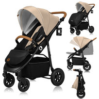 Wózek spacerowy lekki Spacerówka do 22kg POMPOWANE duże koła Lionelo Natt