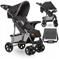 WÓZEK Spacerowy Spacerówka LEKKI Składany Duże Koła + TORBA Lionelo Emma