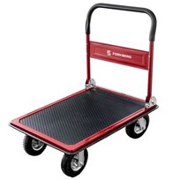 Wózek transportowy platformowy magazynowy Forkberg koła pneumatyczne 450kg Forkberg