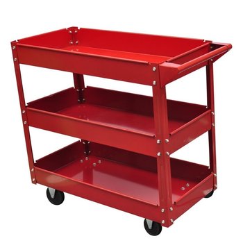 Wózek warsztatowy VIDAXL, czerwony, 100 kg, 84x41x78 cm - vidaXL