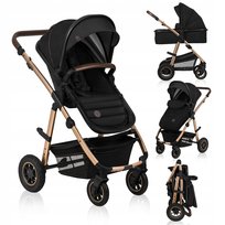 Wózek Wielofunkcyjny Lionelo Amber 2w1 Black Onyx